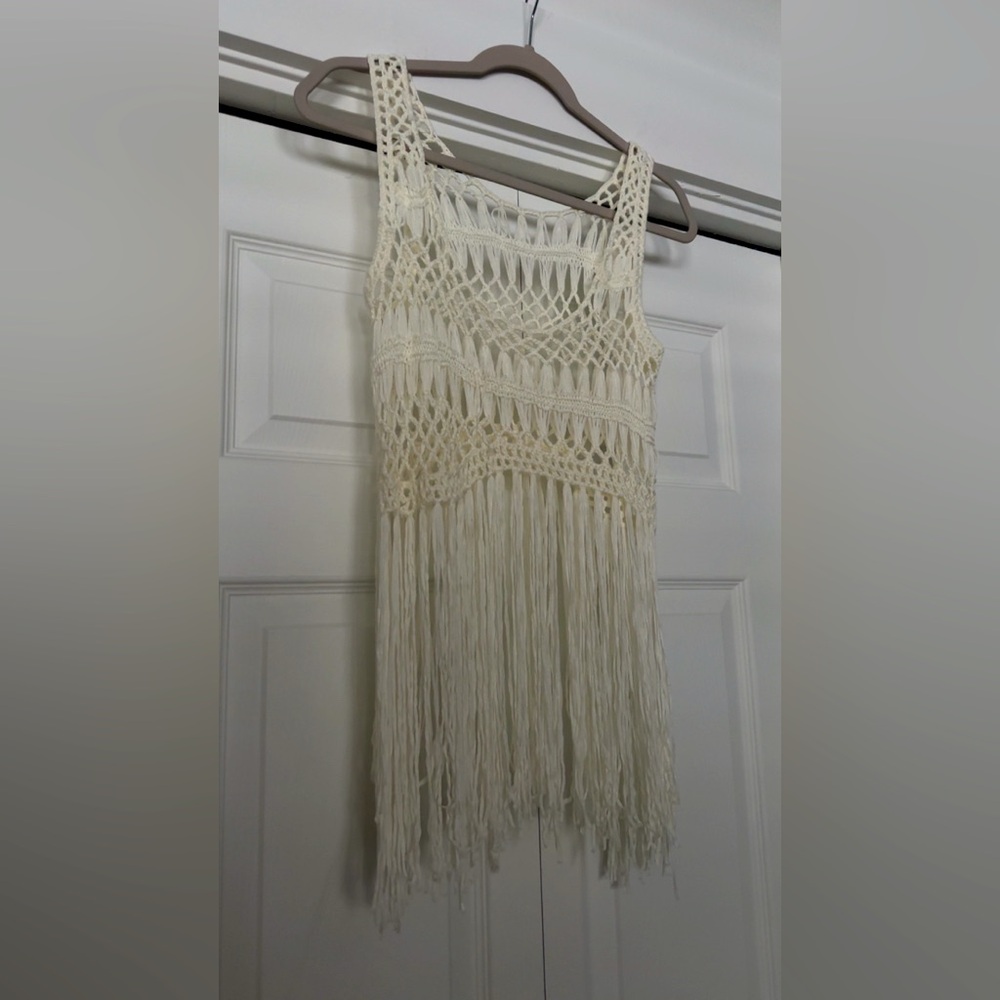 Hand Crochet Cropped Tank